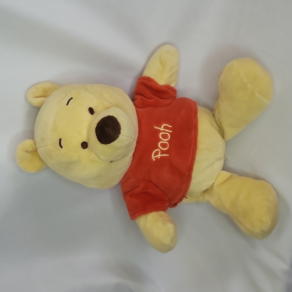 Winnie the Pooh Disney Baby Plush Rattle 13" Crinkle Ears Lovey Style Toy